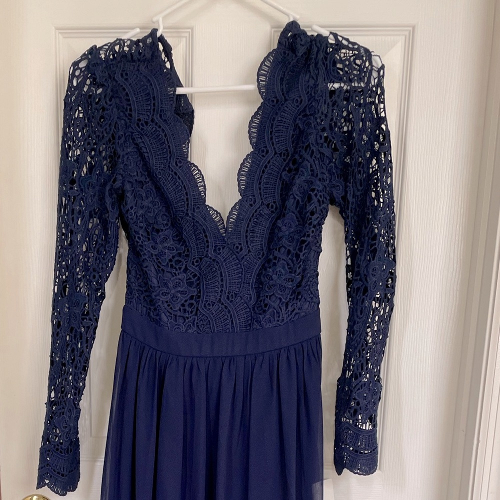 LuLus Navy Maxi Dress